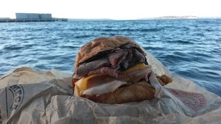 Arbys 10 Meat Mountain Monstrosity of a Sandwich Review [upl. by Tine]