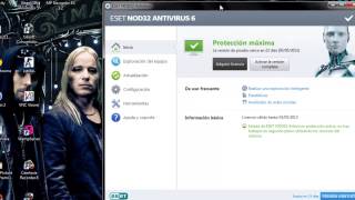 Como Instalar y crackear Eset nod32 antivirus 6 [upl. by Erie]