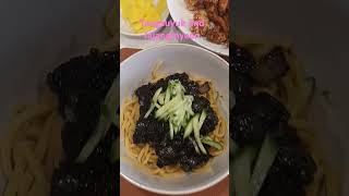 Korean Comfort Food Sweet n Sour Chicken with pork black bean noodle food Jjangmyeon amp Tangsuyuk [upl. by Katya]