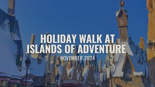 Holiday Walk at Islands of Adventure  November 2024  4K Walkthrough [upl. by Ymerrej]