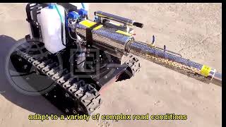 Remote control electric disinfection robot with sprayer machine [upl. by Tnarb902]