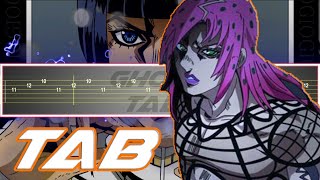 Diavolos Theme Unaltra Persona JoJo  Golden Wind Guitar Tab 譜 Tutorial [upl. by Ardnoed739]