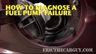 How To Diagnose A Fuel Pump Failure  EricTheCarGuy [upl. by Meehan954]