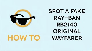 How to spot Fake RayBan RB2140 Original Wayfarer Sunglasses [upl. by Estrella]