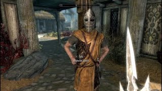 Skyrim Guard reaction to Mehrunes Razor [upl. by Aicemed]