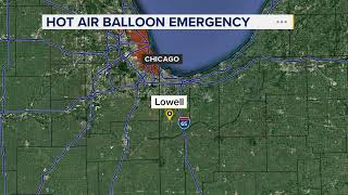 3 injured in hot air balloon crash in NW Indiana [upl. by Juliet615]