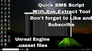 unrealengine How to unpack game Pak files with quick bms script  unpack unreal engine files [upl. by Salene155]