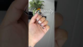 ACRYLIC OVERLAY ON MY NATURAL NAILS  I finished this set at 2AM acrylicnails dayinthelife [upl. by Akihsar]