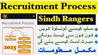 Sindh Rangers Recruitment Process 2023 [upl. by Nilyad263]