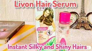 Livon Hair Serum for Silky And Shiny Hairs 🌷hairserumsilkyhairhaircare [upl. by Crichton]