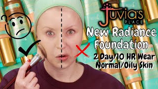 TESTING NEW Juvias Place I AM MAGIC NATURAL RADIANCE FOUNDATION  2 Day Wear  Review [upl. by Ardnazil547]