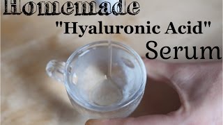 Hyaluronic Acid Sodium Hyaluronate Serum DIY Recipe and Benefits [upl. by Tiffa]