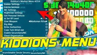 GTA 5 Online  2024 Kiddions Mod Menu  UNDETECTED  Money RP Teleport amp More [upl. by Zoilla665]