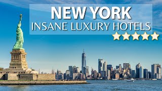 TOP 10 INSANE Luxury Hotels in NEW YORK CITY  Best Hotels In NYC  Part 1 [upl. by Veejar20]