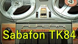 Sabafon TK84 von Saba Tonbandgerät aus den 50er Jahren [upl. by Nhtanhoj]