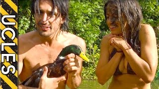 Duck Hunting UNBELIEVABLE Barehanded with Andrew Ucles amp Laura Zerra [upl. by Odlaniger]