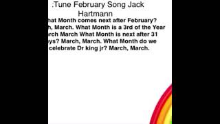 Tune February Song Jack Hartmann [upl. by Vitus618]