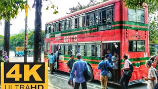 BRTC doubledecker bus rushes to officebound commuters  দোতলা বাসে কর্মমুখী অফিসগামী যাত্রীদের চাপ [upl. by Anerat]