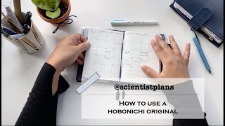 Hobonichi Original how to use it for journaling notes work and more  ScientistPlans [upl. by Annerb]