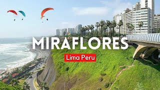 MIRAFLORES Lima Peru 2024 4k Modern and Touristic District  Walking Tour Lima Peru 4k [upl. by Denbrook]