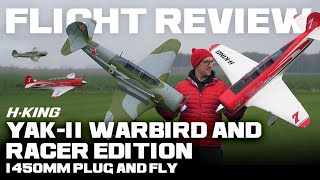 HKing PNF Yak11 Warbird and Racer Edition 1450mm 57quot  Flight Review [upl. by Kroll925]