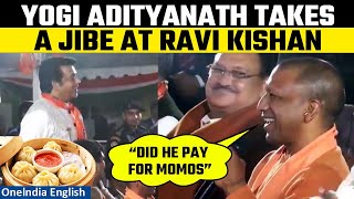 Viral Yogi Adityanath Ravi Kishan Share a Fun Conversation  Oneindia News [upl. by Robin]