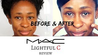 Before amp After M A C Lightful C [upl. by Thorman]