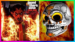 NEW Halloween Skeleton Mask FREE Items UFO Location Money GTA 5 DLC 2023 GTA Online Update [upl. by Ynnob360]