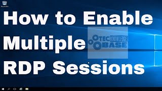 How to Allow Multiple RDP Sessions in Windows 10 and 11 [upl. by Walczak]