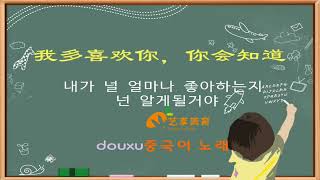 【중국노래중국음악】我多喜欢你 你会知道내가 널 얼마나 좋아하는지 넌알게될거야 치아문단순적소미호 ost중국노래추천 [upl. by Aletse]