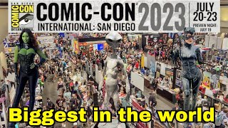 San Diego ComicCon 2023 Biggest in the World busiest Day Saturday [upl. by Eleynad]