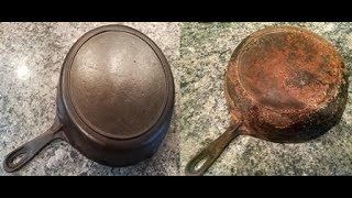 Vintage Cast Iron Overhaul from Cruddy to Like New  Part 1 [upl. by Adnema]