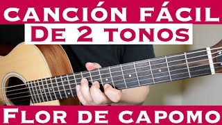 Flor de Capomo  Cancion Facil de 2 Tonos para Principiantes Tutorial Guitarra Los Cadetes [upl. by Animehliw26]