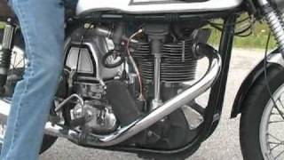 1953 Norton Manx 30M Vintage Motorcycle Test Drive [upl. by Bridwell]