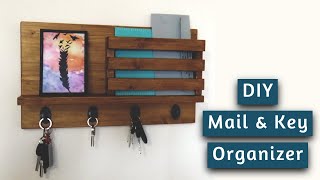 DIY Entryway Mail  How to Make Key Holder [upl. by Memberg484]