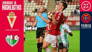 Resumen PrimeraFederación  Real Murcia CF 12 Antequera CF  Jornada 16 Grupo 2 [upl. by Ajani]