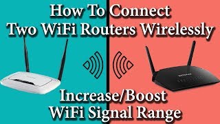 ✓ How to Connect Two Routers on one Home Network Wireless 2018 [upl. by Eerahc]