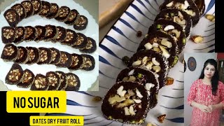 Khajur Roll Sugarfree Dates and dry fruit roll In Assamese [upl. by Annayar]