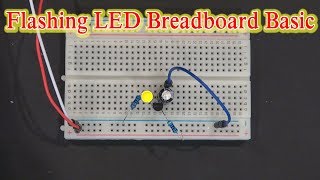 Flashing LED With 2n2222 Transistor [upl. by Lyndy]