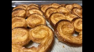 Palmiers with Puff Pastry  Elephant Ears  Orejas [upl. by Eseekram]