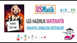 100 DERSTE LGS MATEMATİK 18DERS Orantılı Denklem Sistemleri [upl. by Nylrac]