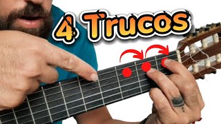 4 GRANDES trucos de ACORDES para guitarra flamenca que TODOS deberian SABER [upl. by Brittni]