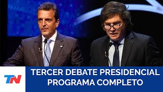 TERCER DEBATE PRESIDENCIAL Programa completo [upl. by Lewanna]