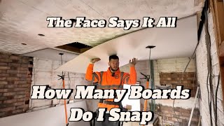 Plasterboarding A Ceiling Part5 diytips [upl. by Yssirhc]