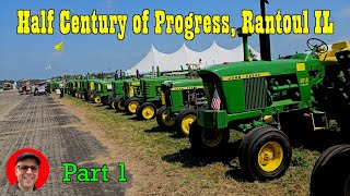 Half Century of Progress Farm Show 2023 Rantoul Illinois tractor [upl. by Enneicul]