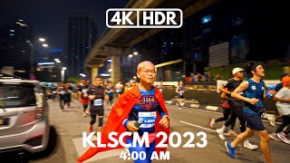 【4KHDR】KLSCM  KUALA LUMPUR STANDARD CHARTERED MARATHON  400 AM  MORNING WALK  SONY A7III [upl. by Odrahcir]