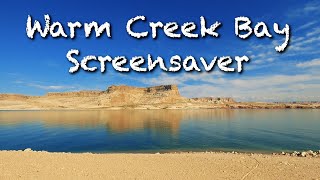 3Hour Relaxing Screensaver Warm Creek Bay Lake Powell [upl. by Mayce86]