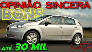 CARRO BARATO até 30 mil reais Os melhores modelos GASTANDO POUCO em carro BOM  CONFORTO e BONITO [upl. by Joni]