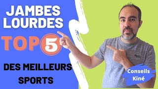 JAMBES LOURDES  TOP 5 des meilleurs sports contre l’insuffisance veineuse [upl. by Joselow]