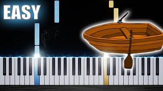 ROW ROW ROW YOUR BOAT  Easy Piano Tutorial Note by Note [upl. by Nylahs794]